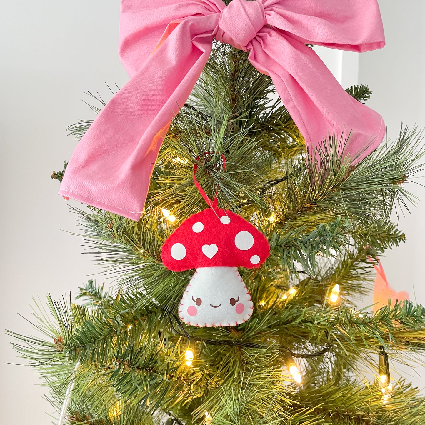 Red Mushy Felt Ornament