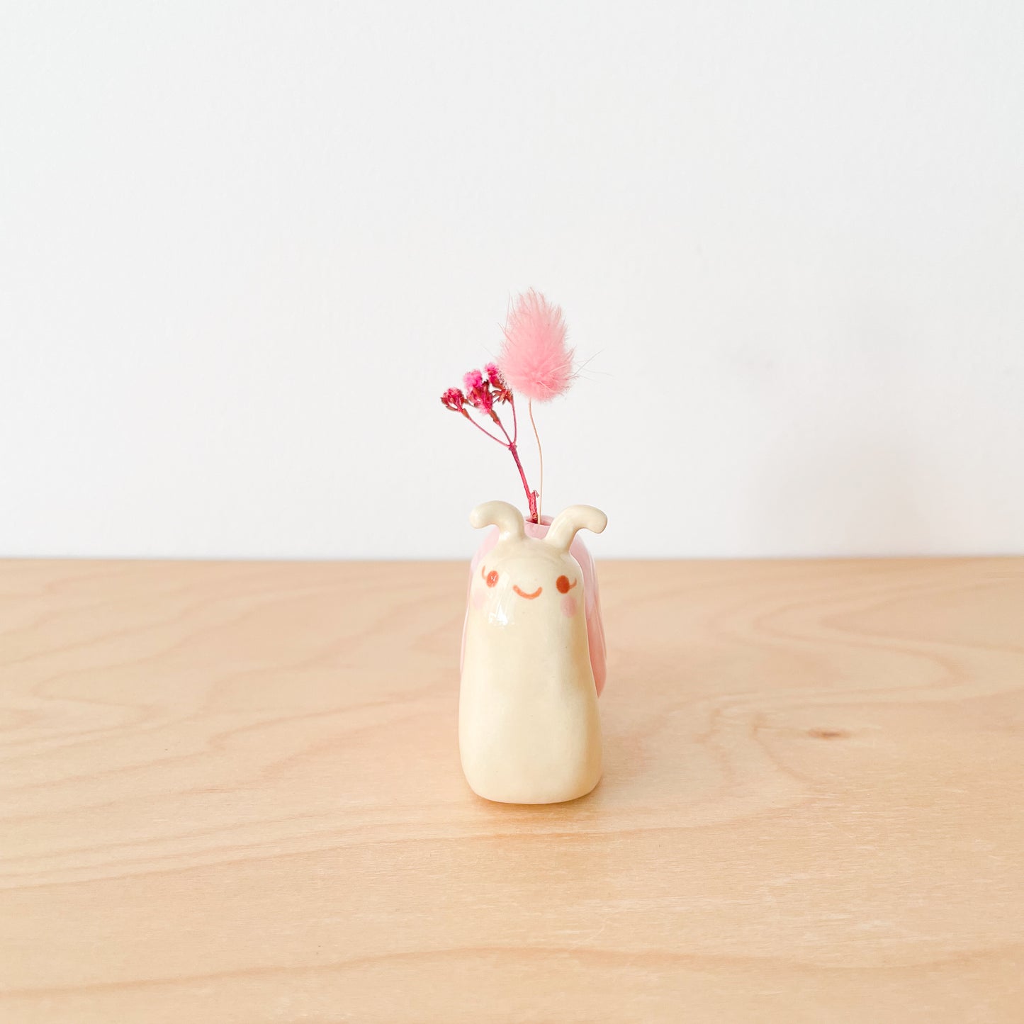 Pink Snail Mini vase