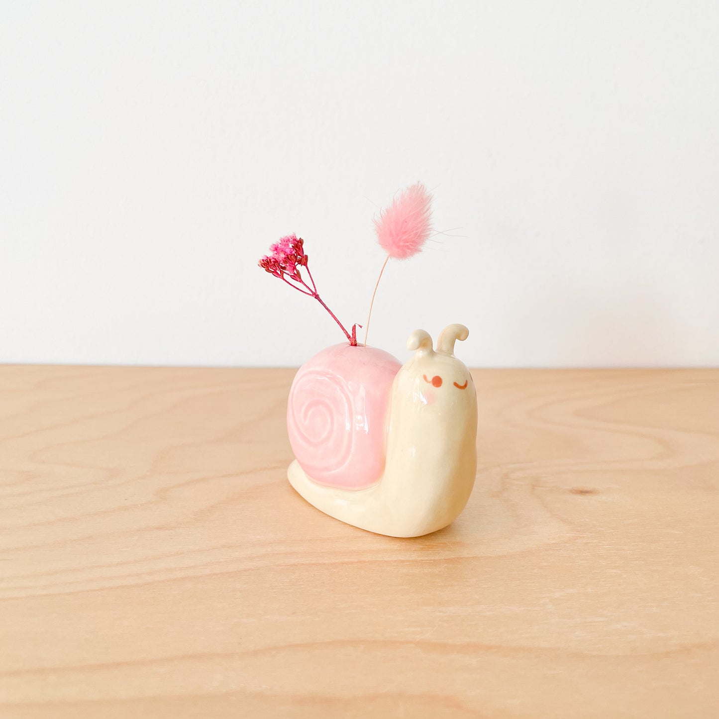 Pink Snail Mini vase