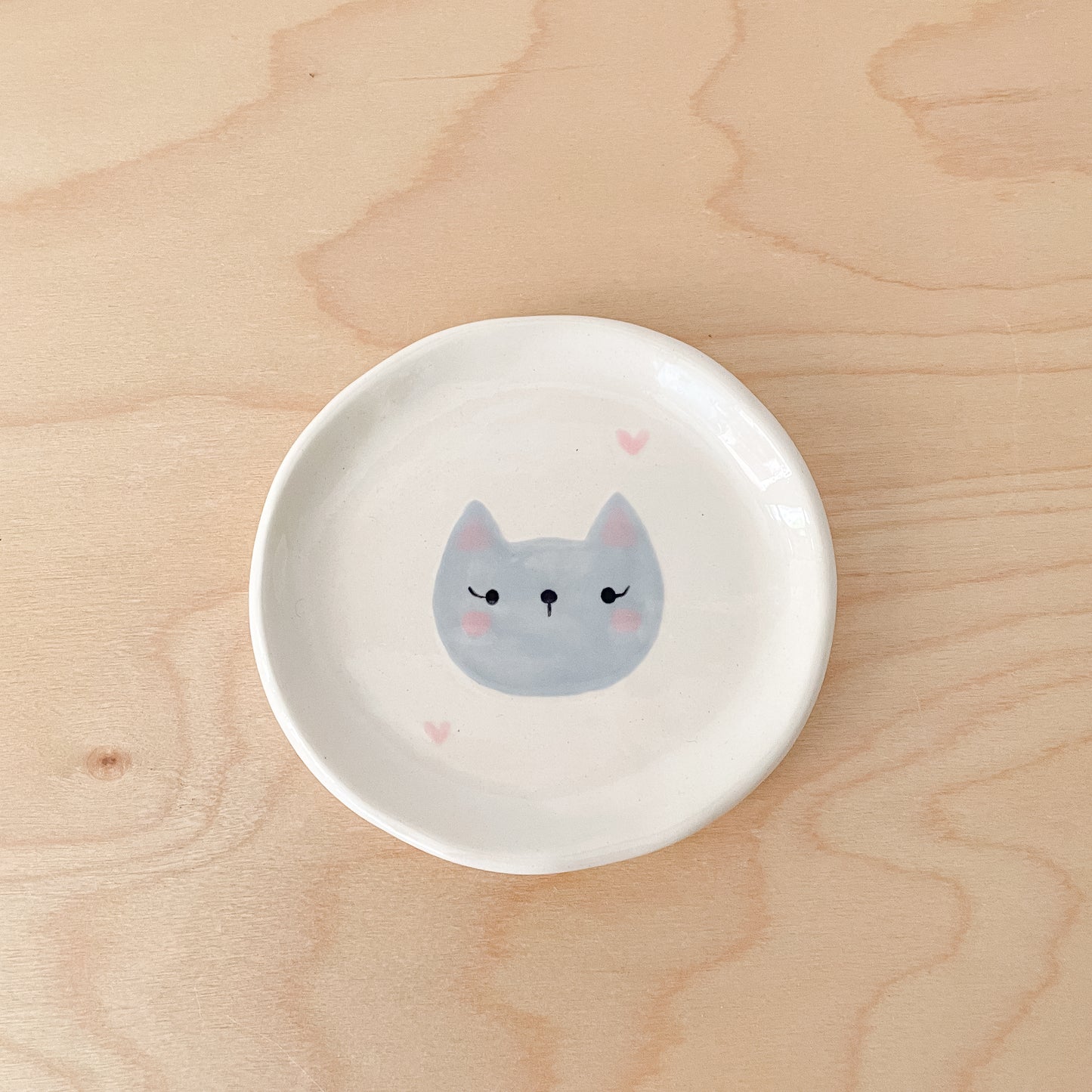 Grey Cat Trinket Dish