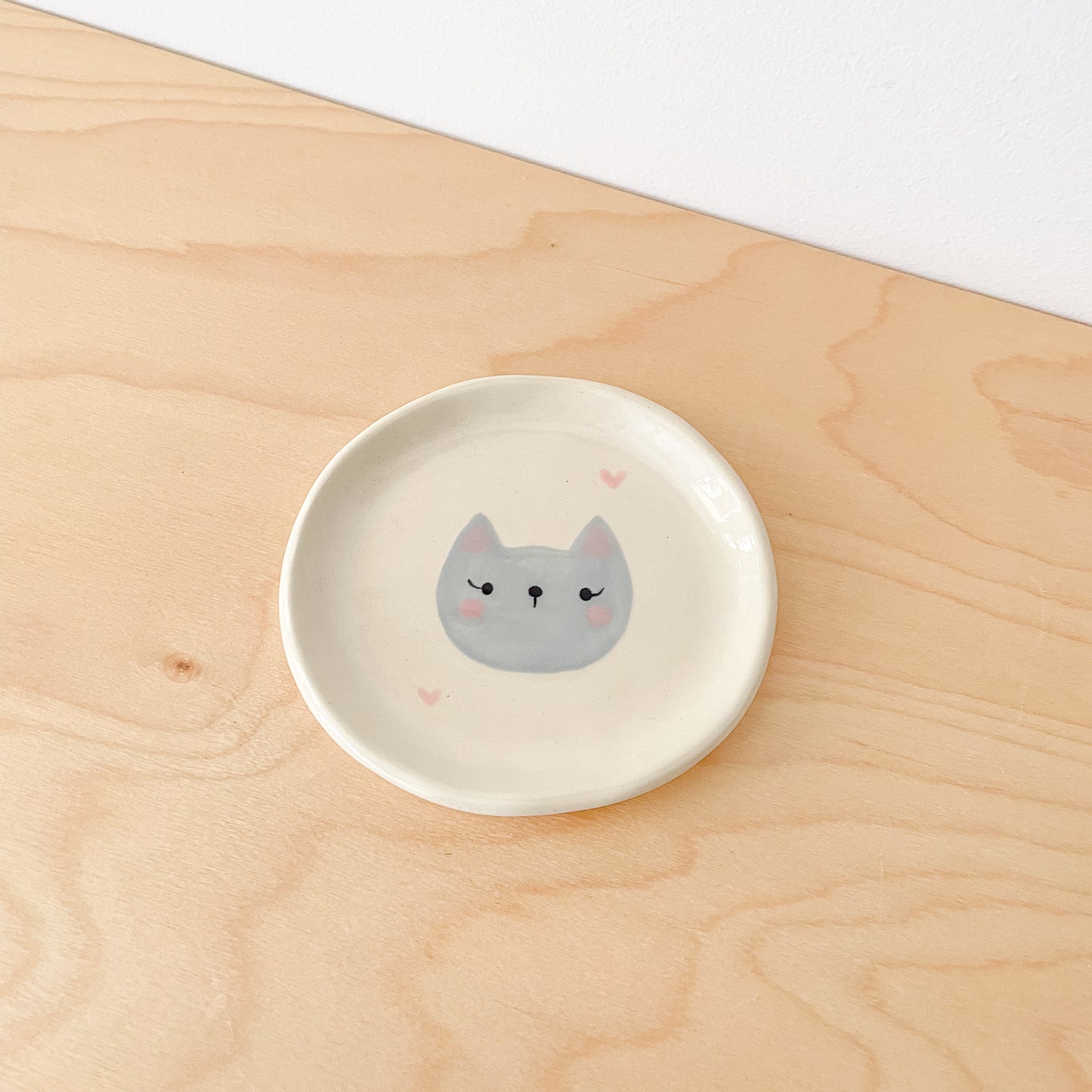 Grey Cat Trinket Dish