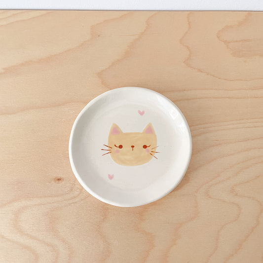 Brown Cat Trinket Dish