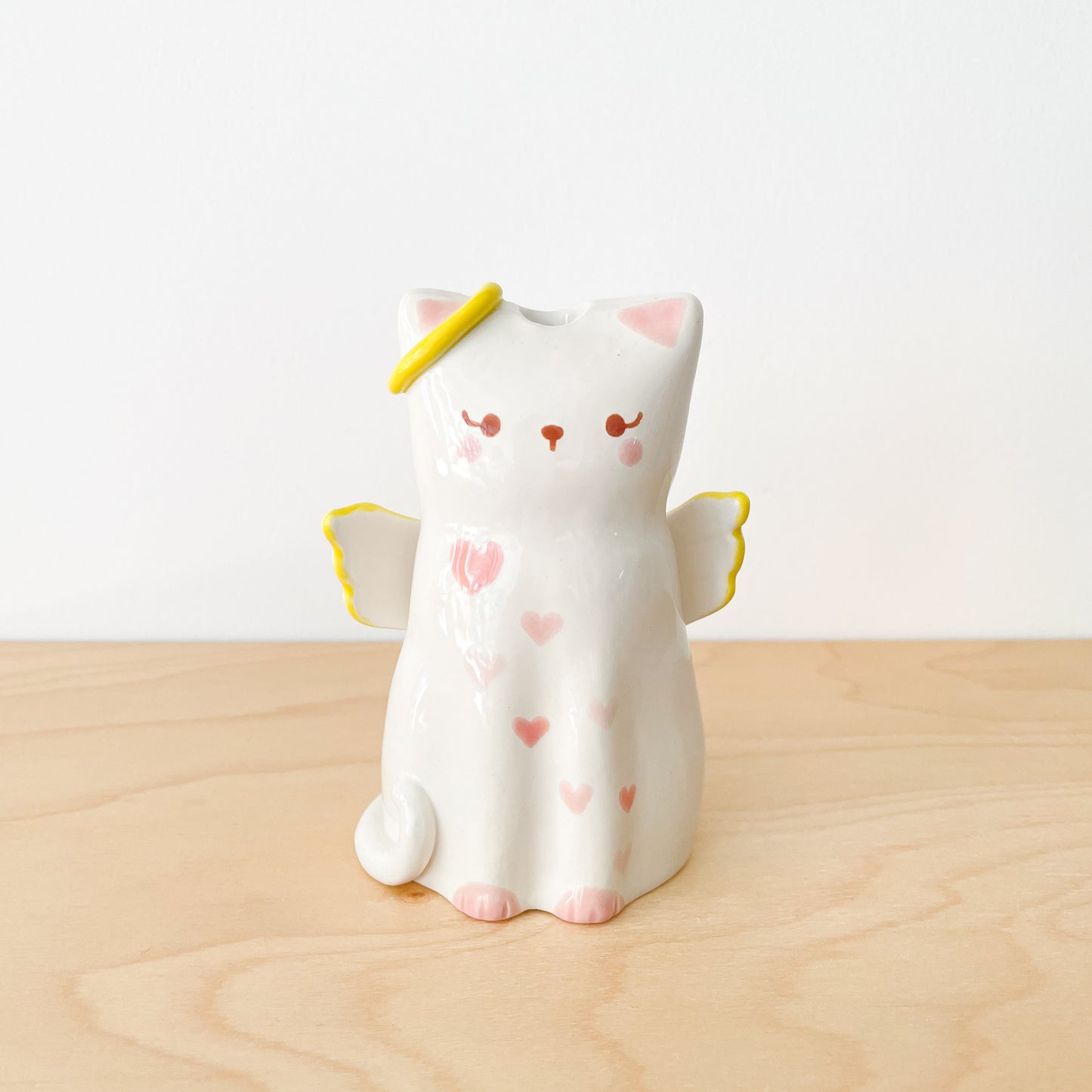Angel Cat Vase - Design #2