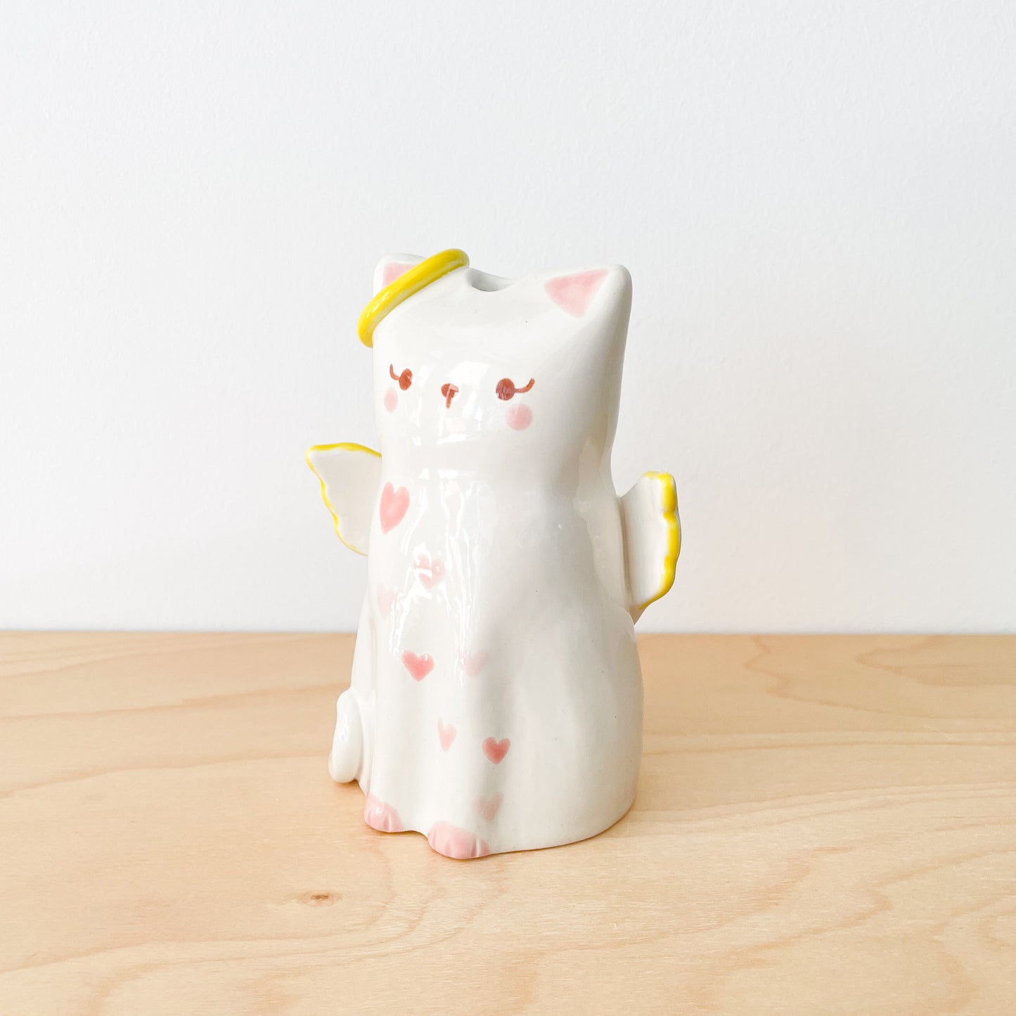 Angel Cat Vase - Design #2