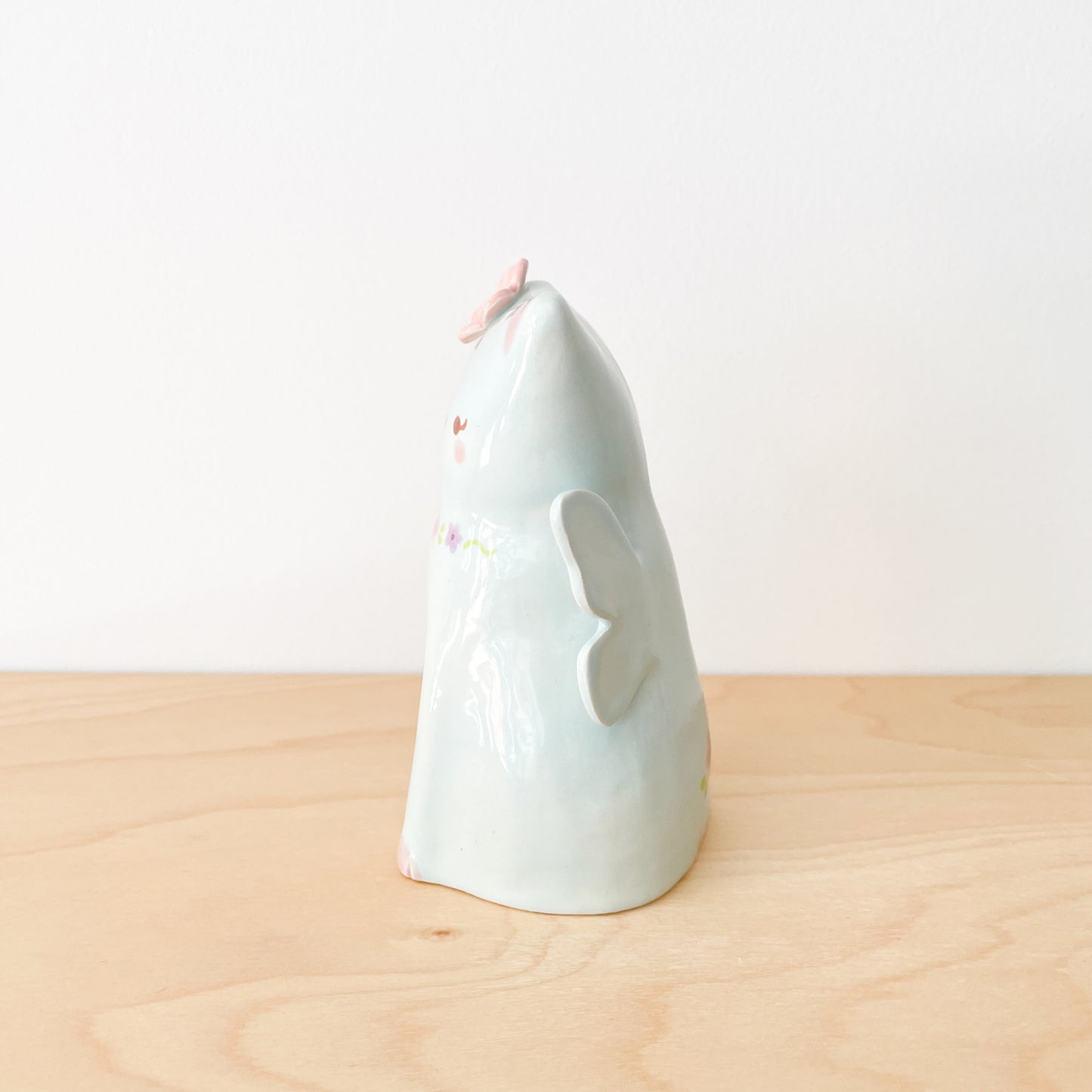 Blue Fairy Cat Vase