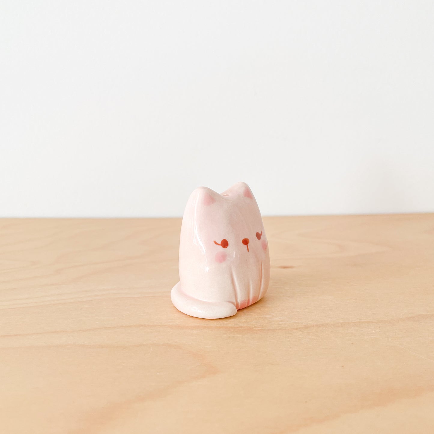 Pink Cat Mini Vase