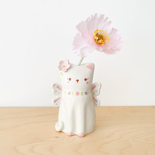 Fairy Cat Vase