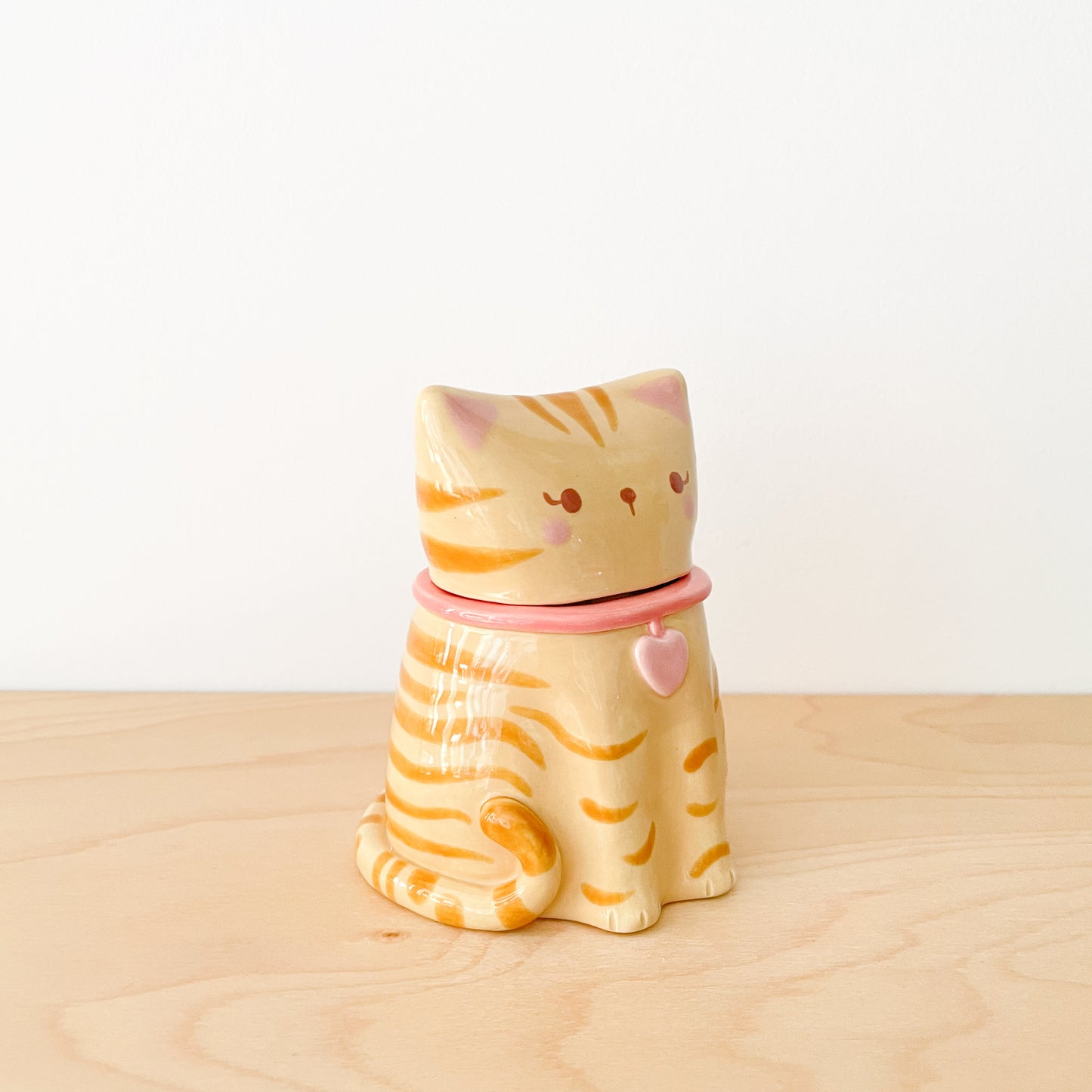 Caramel Tabby Cat Jar