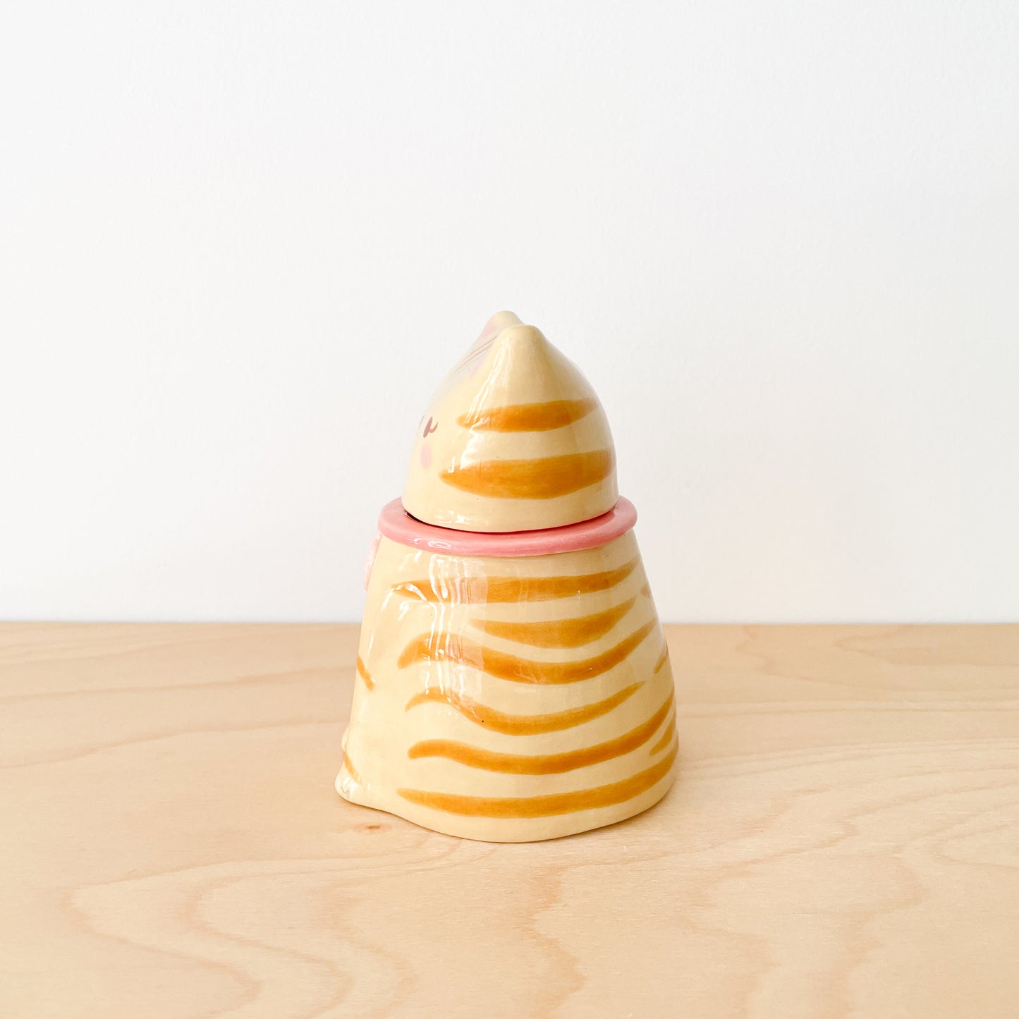 Caramel Tabby Cat Jar