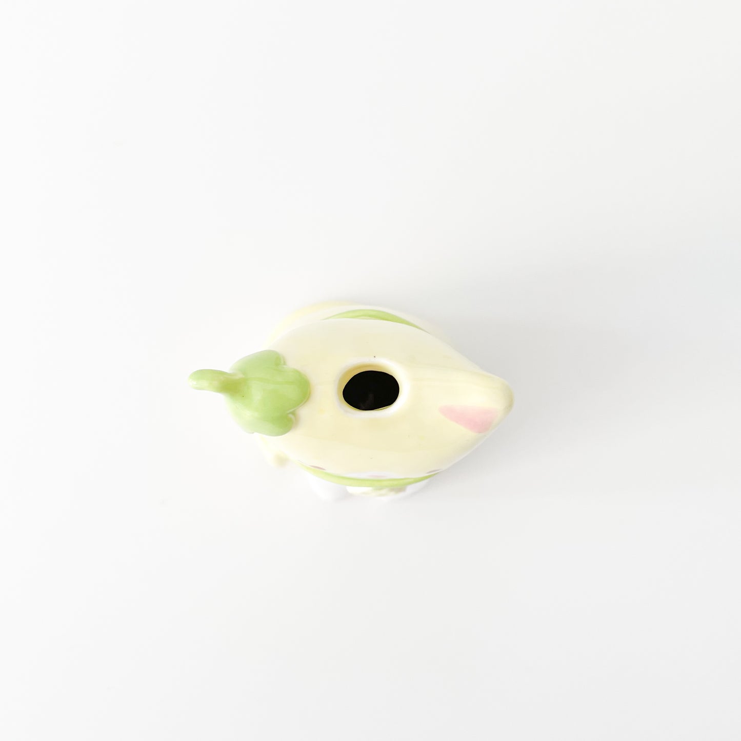 Lemon Tuxedo Cat Vase