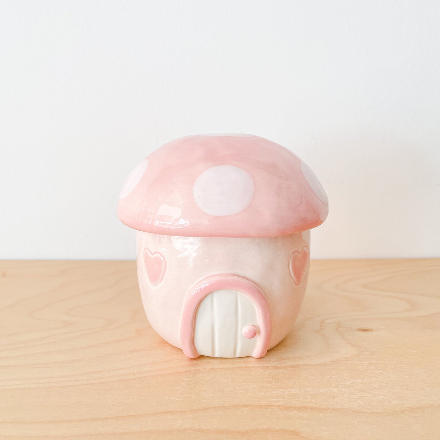 Lovely Mushroom Cottage Jar