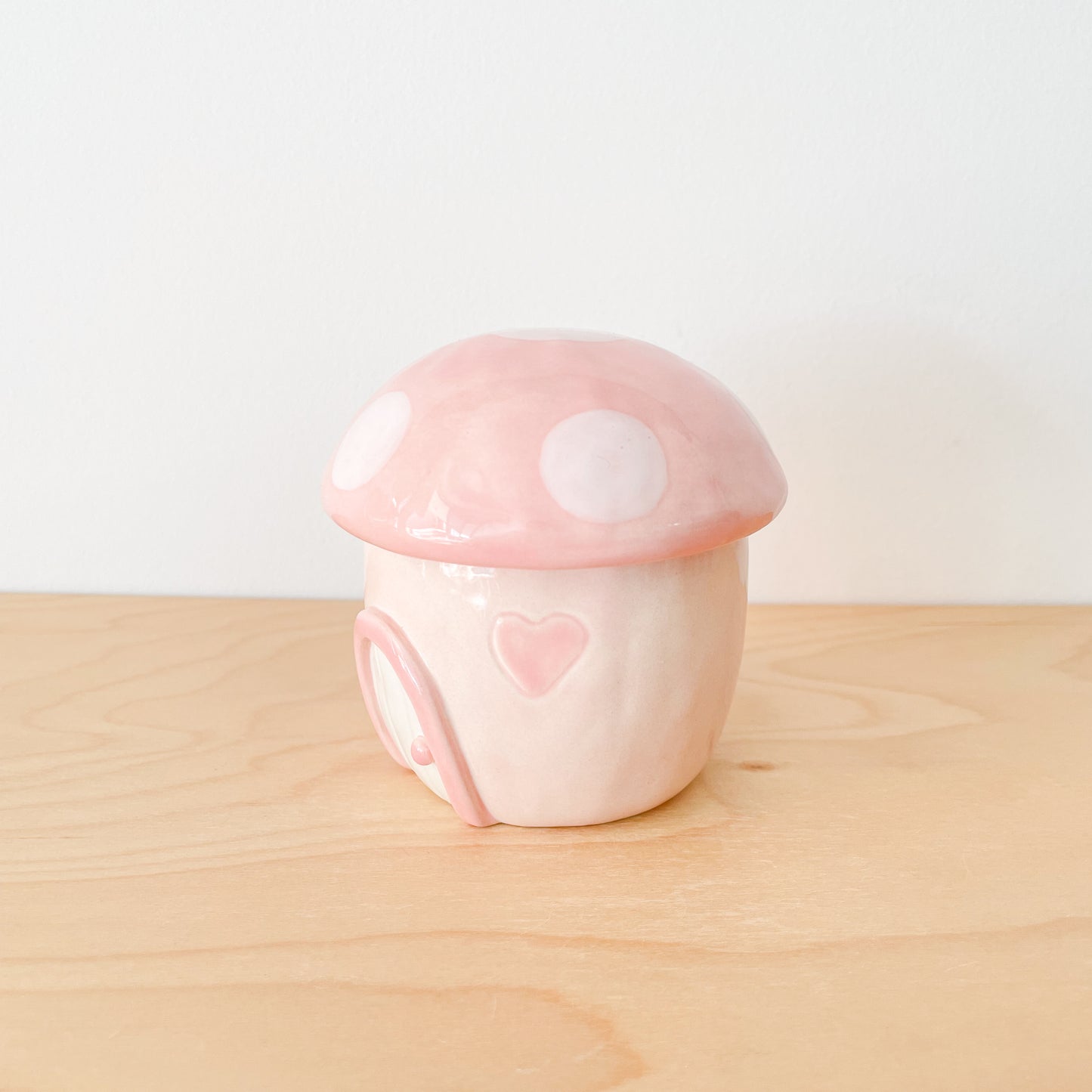 Lovely Mushroom Cottage Jar