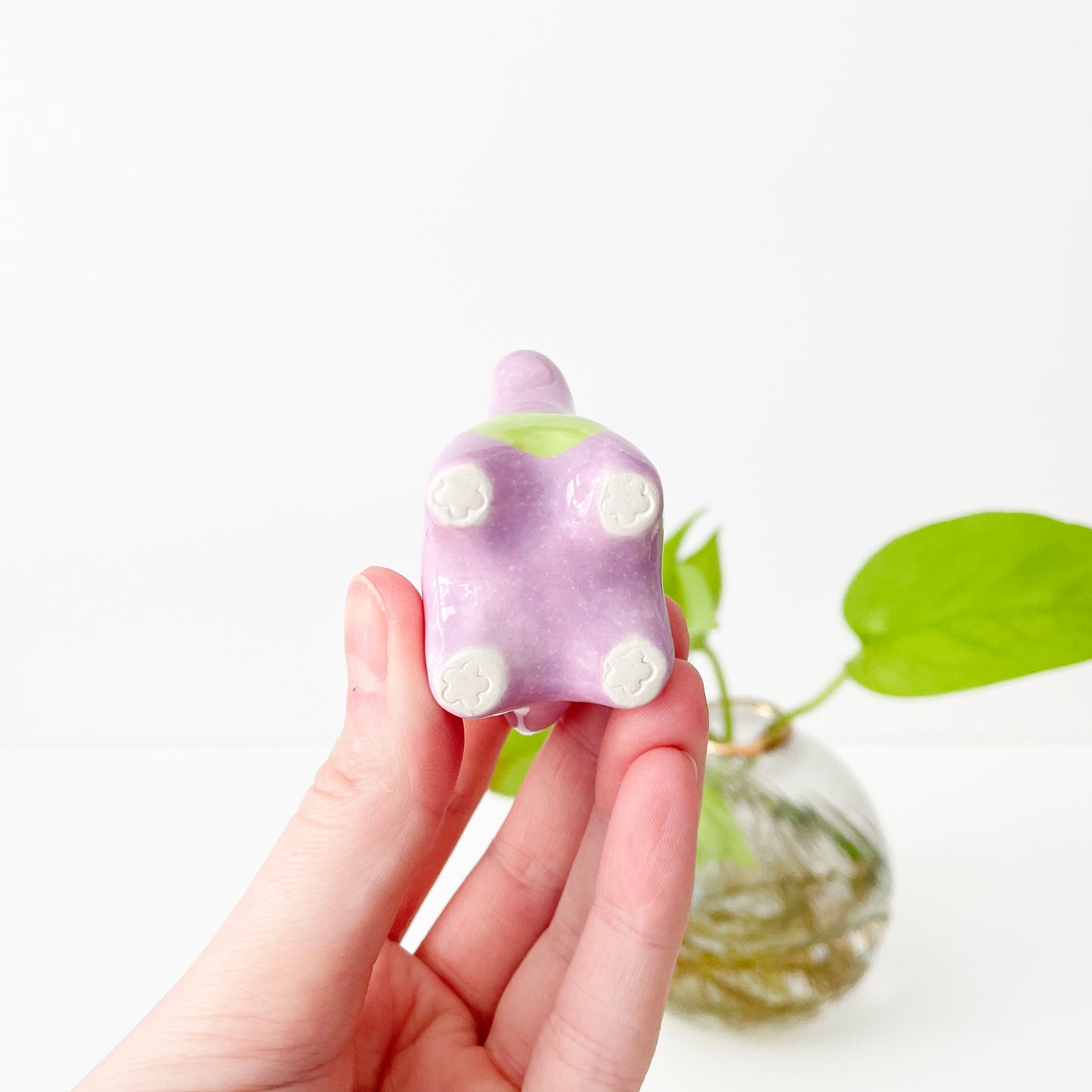 Purple Dinosaur Mini Vase