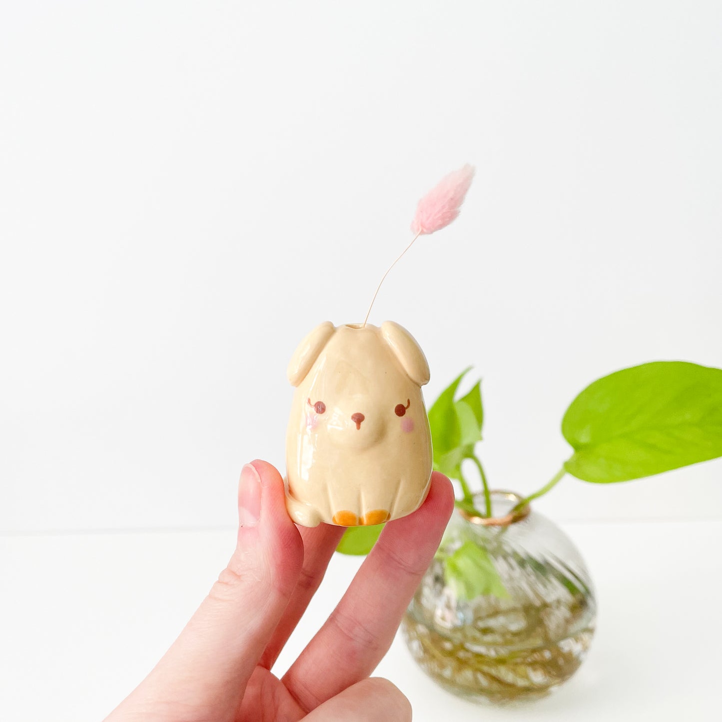 Caramel Dog Mini Vase