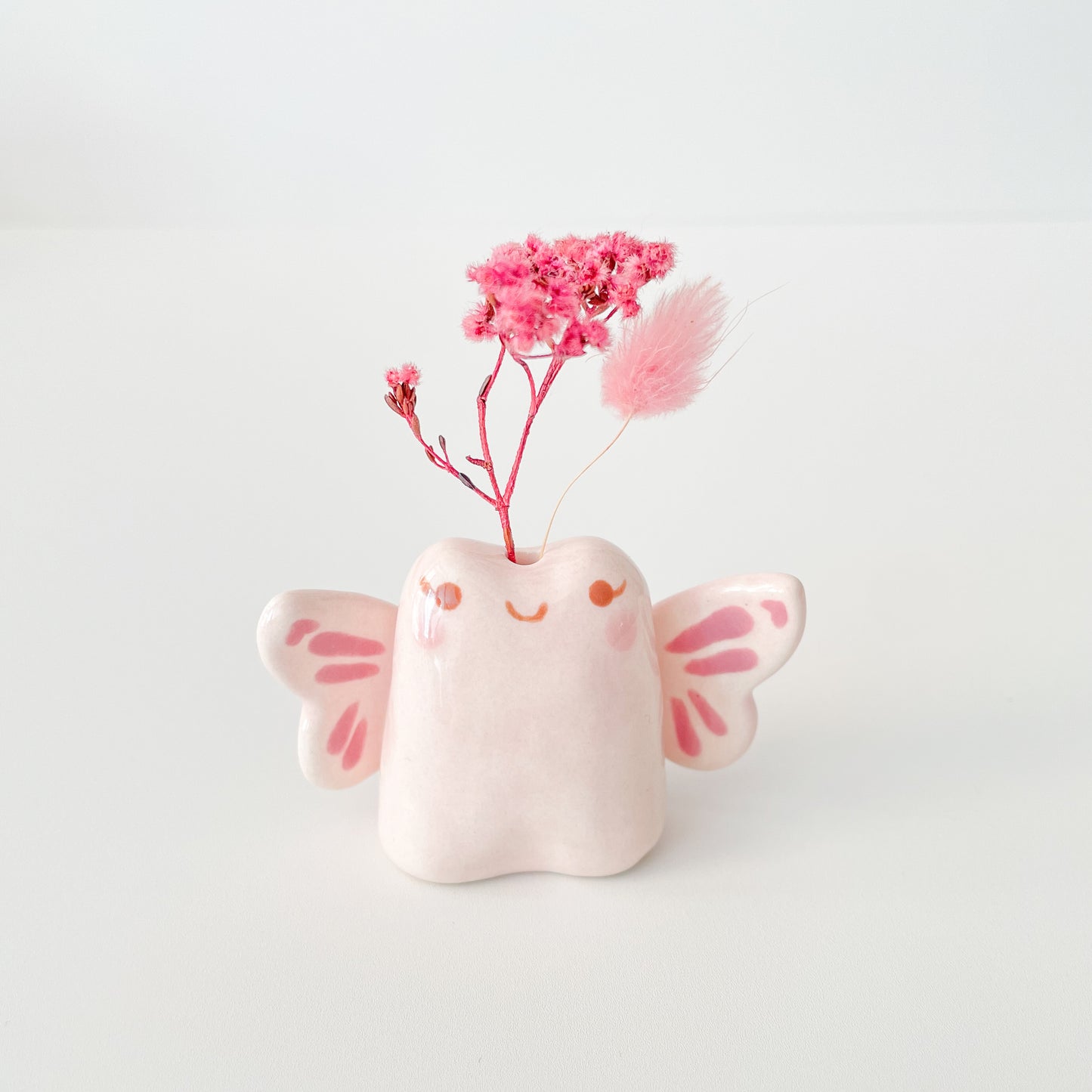 Pink Fairy Frog Mini Vase