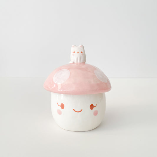 Cat Toadstool Jar (Second Sale)