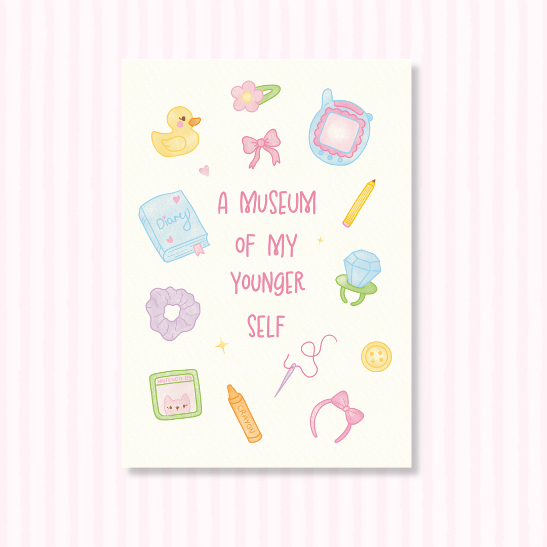 Museum of my younger self Art Print