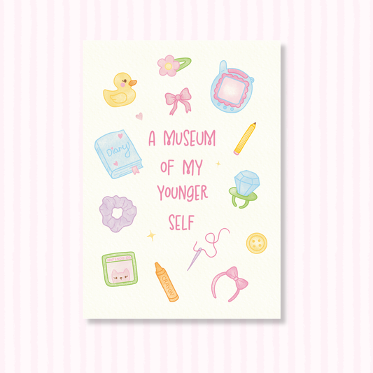 Museum of my younger self Art Print